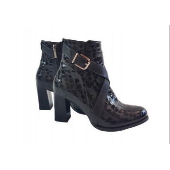 Skórzane botki tęgość G 1/2 obcas 6 cm